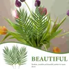 Decorative Flowers 3 Pcs Artificial Green Plants Beach Party Decorations Greenery Fake Leaves Imitated Simulation Props