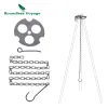 Tools Boundless Voyage Camping Tripod Board Adjustable Titanium Hanging Chain with Hooks Fixedloop for Pot Grill Ti9012o