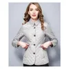 Jaqueta feminina designer jaquetas para mulheres outono inverno casaco curto mulher moda algodão fino casacos plug tamanho xxxl outerwear roupas femininas quente