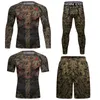 Männer Trainingsanzüge Camouflage Sublimation Druck Boxen Jiu Jitsu T-shirt Cody Set Kickboxen Muay Thai Shorts Overall