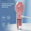 Electric Fans Portable Desktop Atomizer Fan USB Laddning Portable Water Cooling Fan 4-växlad kylsprayfuktare Fan For Home/Office/Dormitory240320