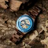 Orologi Orologio meccanico da uomo Bobo Bird Nuovi orologi da polso in legno Cuostom di alta qualità Orologio meccanico automatico scavato alla moda, ottima confezione regalo