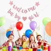 Party Decoration 1Set Baby Shower Welcome Girl Bunting Hanging Decor