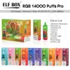 elf box RGB 14000 puffs pro 12000 10 flavors Disposable vapes e-cigarettes vape electronic device prefilled vape vs puff elf 15k bang 15000 puff 14000 digital box
