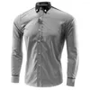 Camisas casuais masculinas camisa de vestido havaí camisa de emagrecimento social masculina para hombre vestir roupas de marca chemise vetement homme 8098