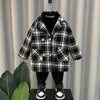 Jackets Children's And Boys' Coats Autumn Winter Mid Length Cotton Jacket Baby Clothing Thickening Trend