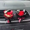 Handgemaakte auto luchtverfrisser mini gedroogde bloemboeket voor ventilatie