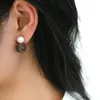 Ohrstecker ASHIQI Natürliche Süßwasserperle Achat 925 Sterling Silber Modeschmuck für Frauen