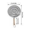 Mats Pads Table Heat Diffuser Plate Iron Simmer For Stove 21Cm Insation Mat With Wood Handle Electric Cooker Pot Bowl And Drop Del Dhyah