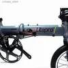 자전거 Ride-ons LP Litepro Portab 14 16 인치 노래 속도 접이식 자전거 알루미늄 합금 미니 외부 3 스피드 자전거 차량 L240319