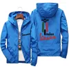 Men's Jackets Spring And Autumn Reflective Sunscreen Hooded Zipper Casual Sports Parker Jacket Fashion Large Windproof Top
