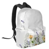 Sac à dos printemps marguerite lavande Eucalyptus fleur femmes homme sacs à dos école étanche pour étudiant garçons filles sacs Mochilas