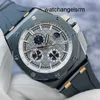 Montre-bracelet Designer AP Royal Oak Offshore Series 26415CE Édition limitée allemande de 300 montres mécaniques rares en céramique noire avec une valeur esthétique ultra élevée