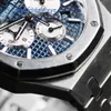 Nieuwste merk polshorloge AP polshorloge Steel King 26331 Meest stijlvolle blauw gezicht automatisch mechanisch horloge Heren wijzerplaat 41 mm complete set