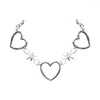 Pendentif Colliers Rétro Trendy Hip-Hop Punk Thorns Creux Love Heart Collier Alliage Street Fashion Bijoux