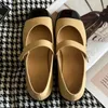 Mary Casual Shoes Designer Leather Knee Leather Upper Lining Comfortable Soft Classic Leather Sole Flat Heel Shoes