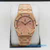 Famous AP Wristwatch Royal Oak Series Watch Womens Watch 33mm Diameter Quartz Movement Precision Steel Platinum Rose Gold Casual Mens Famous Watch