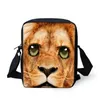 Сумка с забавным принтом животных, сумки-мессенджеры, дизайнерские мини-сумки на плечо для студентов, повседневная женская сумка через плечо, сумка