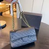 CC Bags Luxury Brand Shoulder Vintage Classic Women Flap Bag Diamond Lattice Leather Large Capacity Handbag Card Holder Key Po Jbdbx