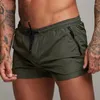 Bañador para hombre, pantalones cortos de baño, bañadores de secado rápido, traje de baño con cordón transpirable con bolsillos para surfear en la playa y verano