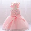 Mädchenkleider Kinder Hut Blumenkleid für Baby Mädchen Infantil 1. Geburtstag Hochzeit Tutu Prinzessin Weihnachtskostüm