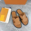 New Designer Slipper Men Slippers Fashion Slides Summer Pillow Sandal Printing Cotton Mule Classic Mules With box 38-46