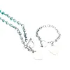 Klassieke damesketting set modeontwerper armband prachtige ambachtelijke liefde sieraden groothandel 316L roestvrij staal vakantiegeschenken