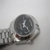 Montre de mode masculine fonction date cadran noir montres-bracelets automatiques en acier R412132