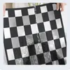 Table Mats 1 PCS Black White Big Placemat Cotton Flax Cloth Mat Pads Dining Placemats Mantel Individual Kitchen Accessories 50X60cm