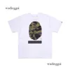 Bapestar Camuflage T-shirty Bapessta Summer Crew Scyk Tees Designer Streetwear Asian Plus Sizel Black T koszule dla mężczyzn designerski koszula plus rozmiar 483