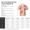 Men's Casual Shirts Cartoon Bear Vacation Shirt Male Cute Animal Summer Short Sleeves Printed Loose Oversize Blouses Birthday Present