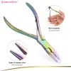 Pliers Hair Extension Beading Tool Kit Titanium Coated Pliers Set Micro Ring Loop Tool Beads Hair Pulling Hook