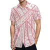 Casual jurken Aangepaste Mumu damesjurk met V-hals Samoaanse maxirok en Hawaïaans Aloha-shirt voor heren Polynesische print Paarpak