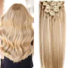 Extensions Chocola Brazilian Remy Clip in Human Hair Extensions 8st Set 80g Clip in Human Hair Extensions Natural Straight