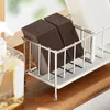 Küche Lagerung Exquisite Handwerk Schwamm Regal Glatte Linie Und Runde Kante Organizer Rack Leicht Zu Reinigen