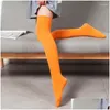 Socks Hosiery Women Neon Stockings For Japanese Mori Girl Y Thigh High Over Knee Elasticity Nylon Silk Stocking Female Drop Delivery A Otrrc