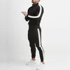 Survêtements pour hommes automne et hiver décontracté hommes sport costume de mode couleur correspondant tendance jogging en plein air 2 pièces pour hommes