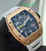 RM Watch Swiss Watch Tactical Watch RM029 Rose Gold Fashion Leisure Business Sports Machinere armbandsur