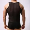 2022 New Men's Mesh Vest Korean Edition Breathable Nylon One Piece For Fashion And Comfort