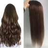 Toppers Human Hair Topper With Clip Hair Extensions For Women Silk Base Russian Hair Wigs 12"20" Natural Straight Popular Style