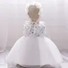 Mädchenkleider Kinder Hut Blumenkleid für Baby Mädchen Infantil 1. Geburtstag Hochzeit Tutu Prinzessin Weihnachtskostüm