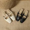 Mingman Women's Shoes Sandals 2833-2シングルシューズ、夏の女性用のつま先の包装半スリッパ、外部摩耗のための片足、サンダル、ミュラーシューズ