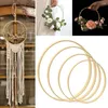 Dekoracja imprezy 10pcs 10-30 cm DIY ręcznie robione haft haft haftowe koło koła okrągłe drewniane pierścień bambus ślub świąteczny
