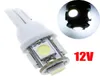 Süper parlak beyaz T10 194 168 2825 501 W5W 5050 5SMD LED ampul arabası iç kubbe gövdesi gösterge kapısı ampul plakası ışık 9607471