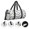 Sacs Sac de gym Panda Panda Sac de sport grande capacité Animal Cartoon Men de dessin femmes Femmes Week-end Hands Retro Travel Training Fitness Sac