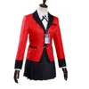 cosplay Costumi anime Il gioco di ruolo Kakegurui femminile è qui.Il set uniforme del costume di Yumeko Jabamis Halloween è quiC24321