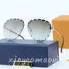 Sonnenbrille Modedesigner Sommer Sonnenbrille Vollformat Brille Buchstaben Muster Design für Mann Frau 5 Farbe Hohe Qualität