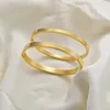 Bangle Creative Decoration Stainless Steel Jewelry Accessories Temperament Couple Bangles Women Bracelets Simple Pulseras Cuff