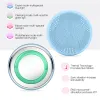 Planters Ems Electric Facial Cleansing Brush Led Phototherapy Skin Tightening Face Massager Silicone Facial Exfoliating Cleaner Brushes