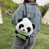 Rugzak Panda Dier Schattig Casual Pluche Meisjespoppen Mode Eenvoudig Verstelbare Riem Kawaii Kinderen Cartoon Geschenken